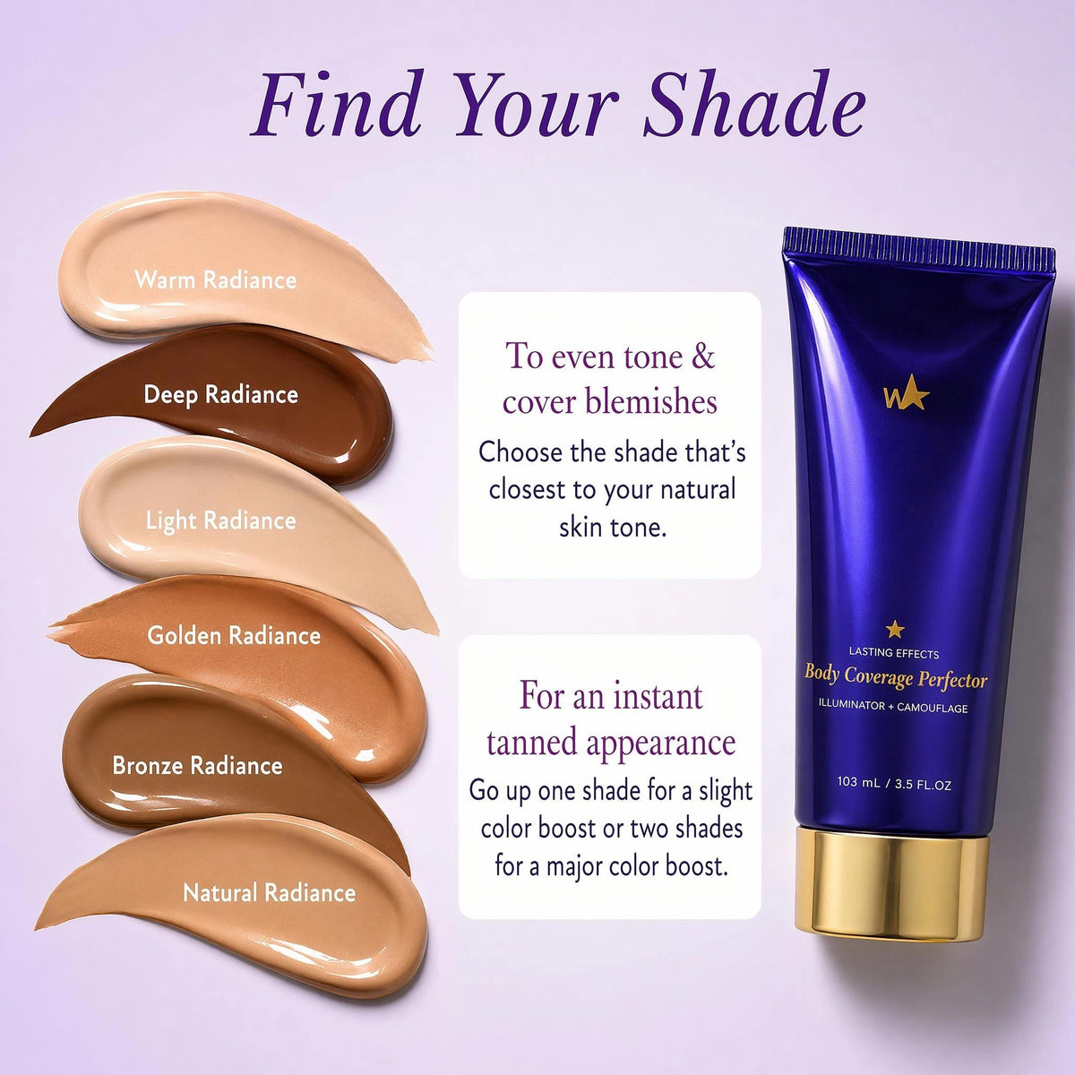 Full Coverage Body Foundation & Concealer