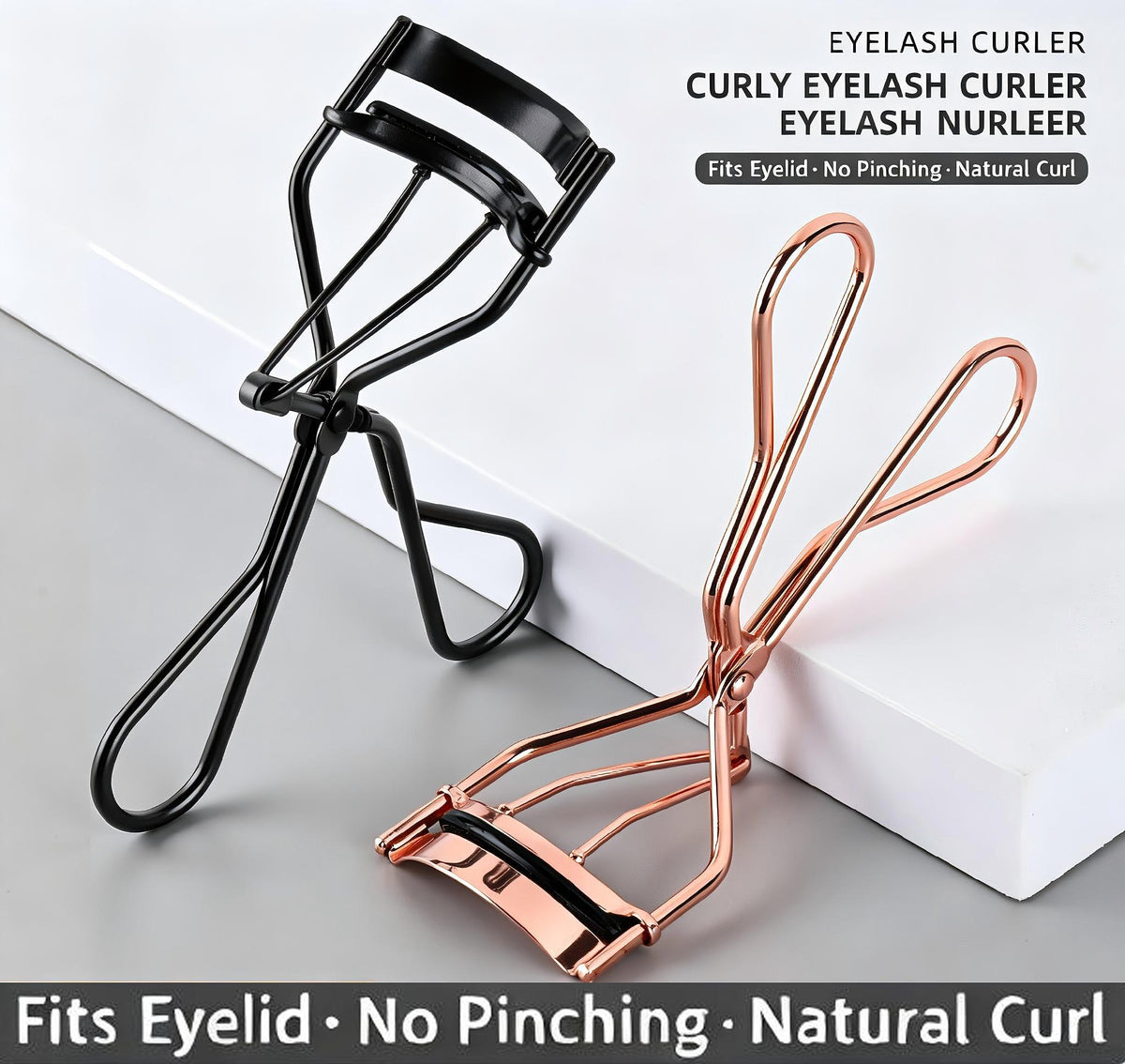 Wide-Angle Eyelash Curler for Women