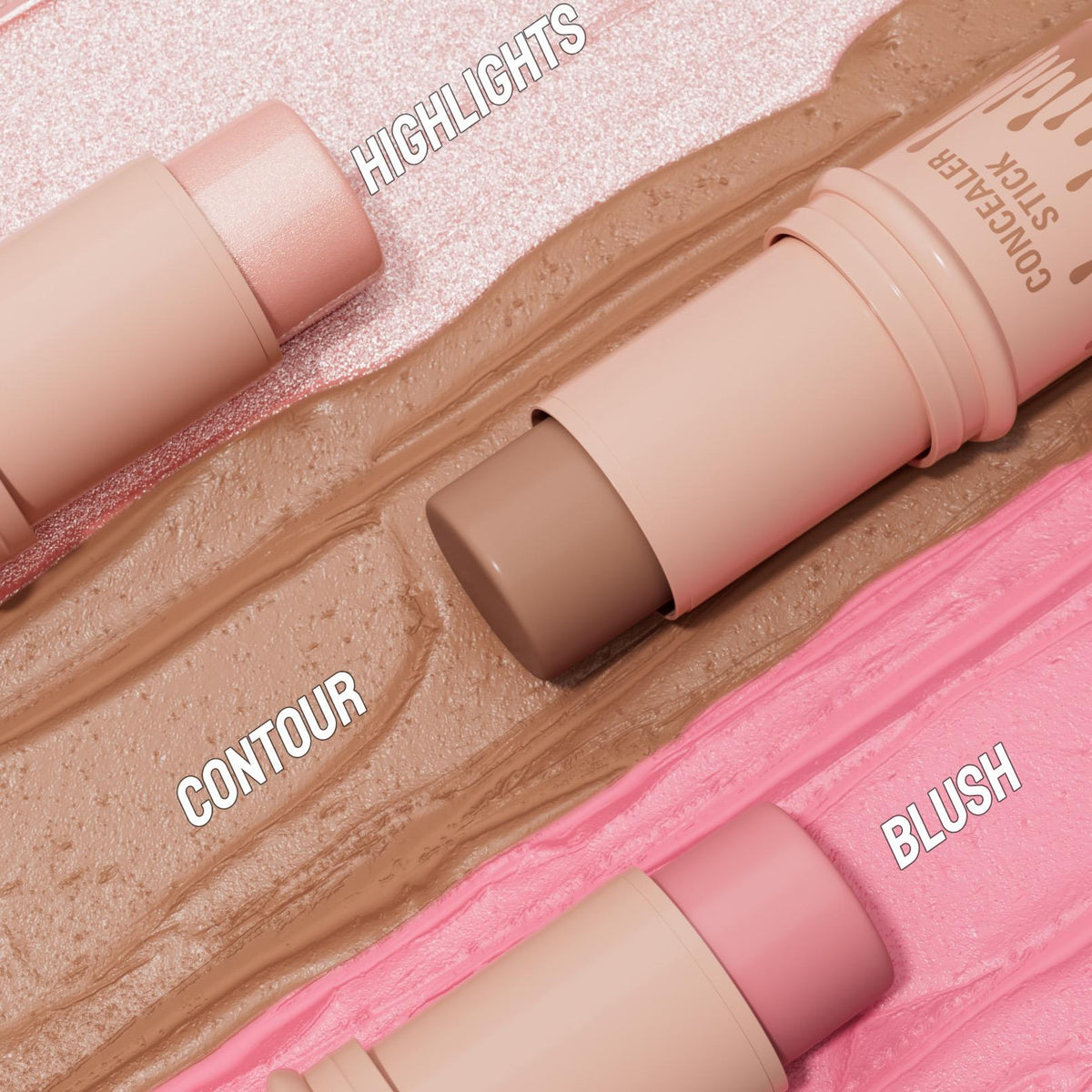 HelloKiss 3-Piece Cosmetic Cream Stick Trio