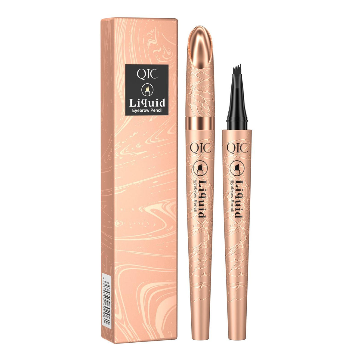 QIC 4-Prong Tip Alcohol-Free Solid Liquid Eyebrow Pen (8g)