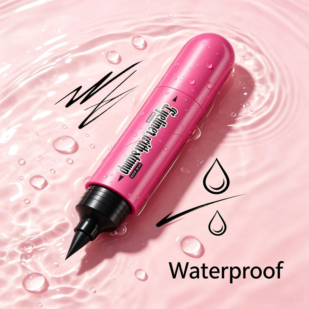 HelloKiss 2-in-1 Dual-End Wing Stamp Liquid Eyeliner Pen, Anti-Shaking Cat Eye Stamp Liner,
