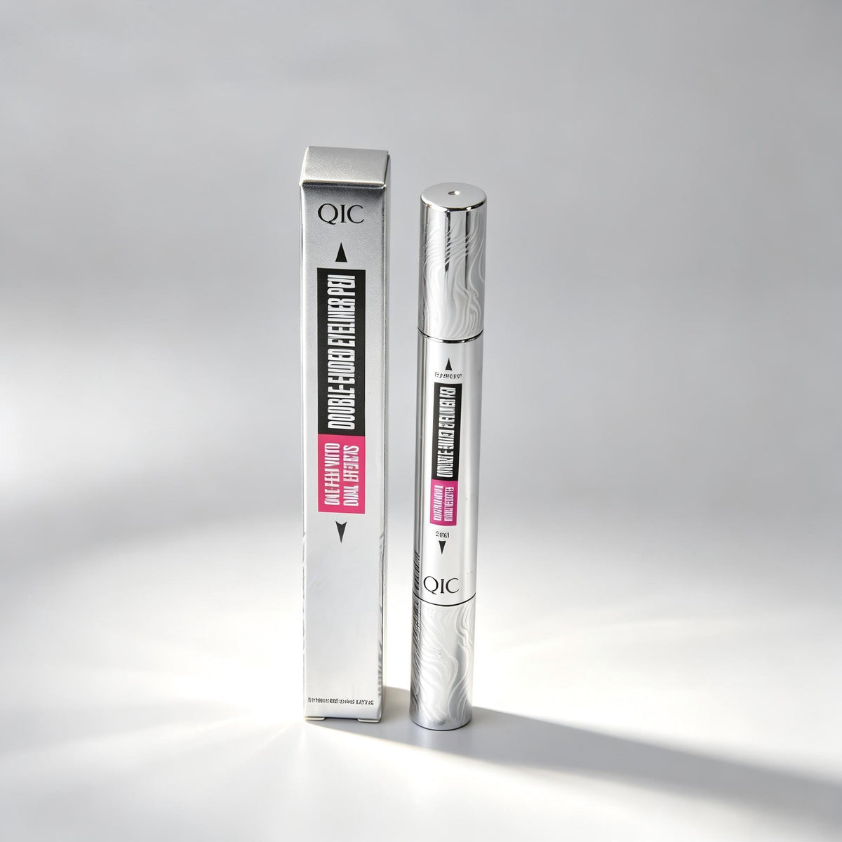 QIC 2-in-1 Dual-End Liquid Eyeliner Stamp Pen,