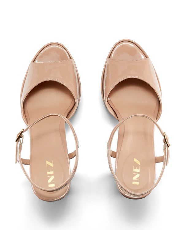Camilla in Tan Patent
