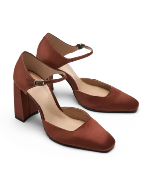 Cleo in Clove Satin