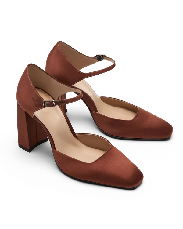 Cleo in Clove Satin