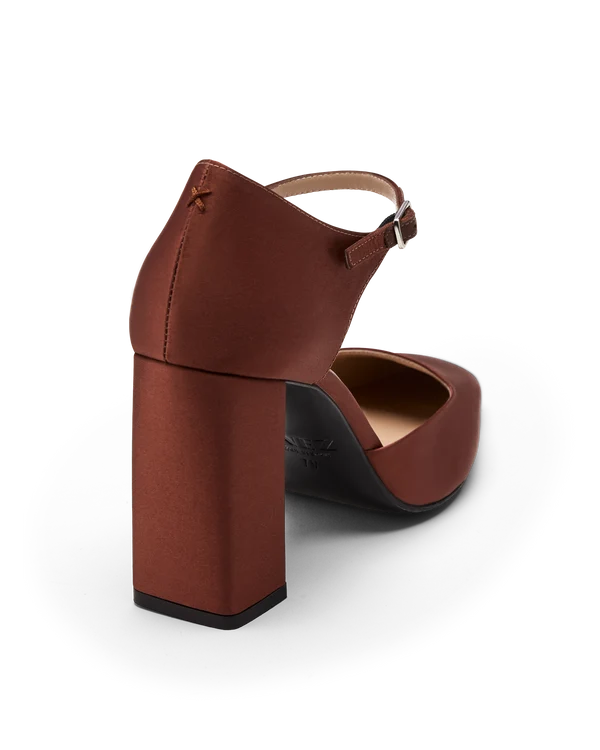 Cleo in Clove Satin