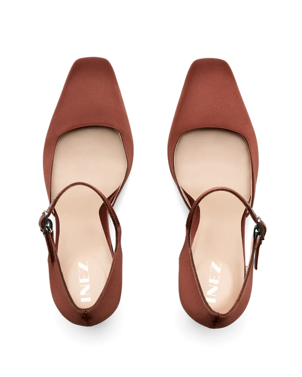Cleo in Clove Satin