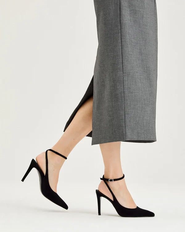 Portia in Black Suede