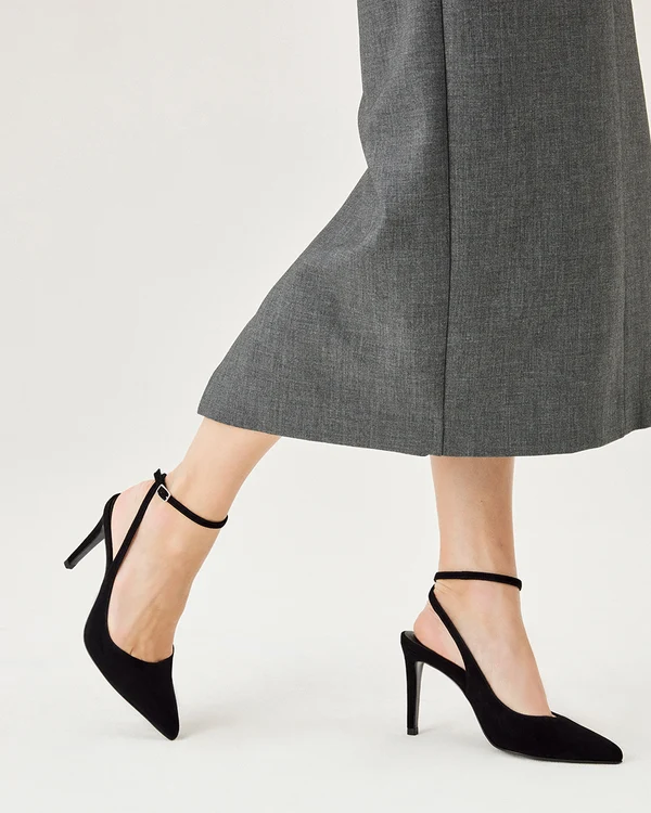 Portia in Black Suede